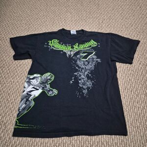 Y2K Graphic T Shirt Men Slammin Sammy - Halbert #7 Motorcross Wraparound Sz  M